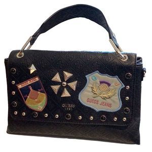 Guess Purse Unique With Embroidered Patches And Studs